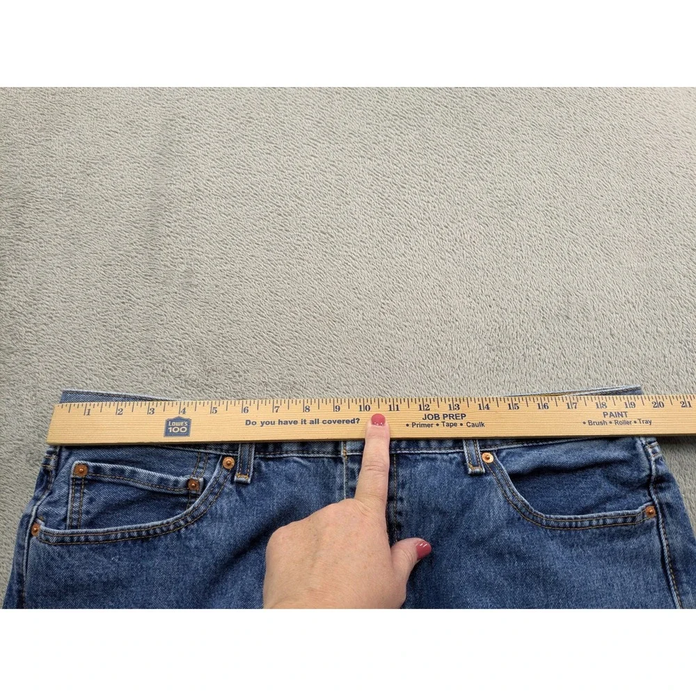 Levis 505 Regular Fit Straight Leg Blue Denim Jeans Mens 40x29 Medium Wash